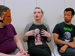 Ruthless treatment for a submissive honey and a sticky facial