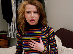 Cock-famished Alina West choking on Tony's throbbing manhood