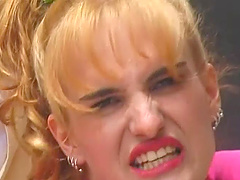 Slut Dita spreading her legs to have her cunt banged mercilessly