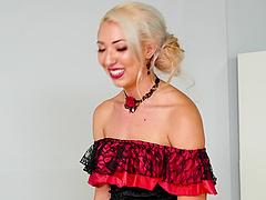 Jessica Jones takes off her flamenco dress for a horny lover