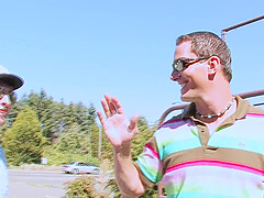 Sucking the tiny asshole of Mandy Moore and poking her pussy