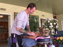 Stunning babe Aubrey Adams in need of a hard pulsating cock