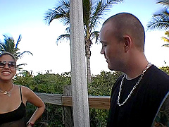 Two dicks are all horny babe Cherrie Rose wants to suck on