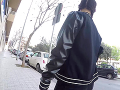 Angie White is a petite brunette ready for a dressing room fuck