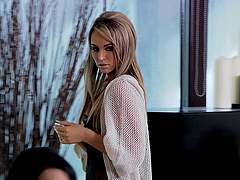 Abbie Cat cannot get enough of a hunk's erected member