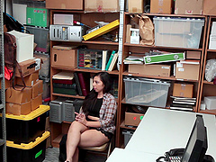 Luna Leve bends over for a handsome officer's hard cock