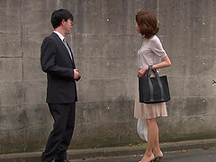 Mature lady Rumi Mochizuki cannot resist being fucked by two men