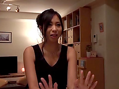 Japanese woman in sexy lingerie attacked by a horny lover