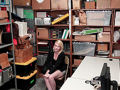 Fallon Love bent over for a horny policeman's engorged dick