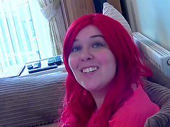 Carmel Cox has her face creamed after a mind-blowing fellatio