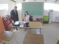 Nina Skye is a shy brunette curious about a stiff dick