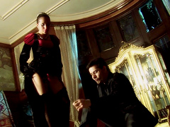 Elegant babe Anaya Leon bends over for a stiff pleasure rod