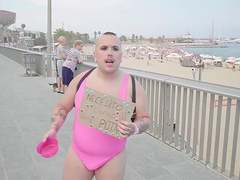 Liz Rainbow opens her legs for a couple of massive pricks