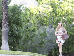 Big tits Angela White giving dick titjob then pounded hardcore