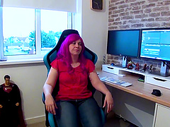 Facial for Mona Summers after fucking her slippery throat