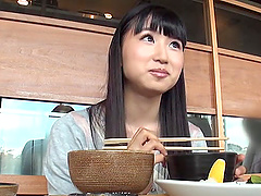 Japanese chick with long hair is in need of a stiff cock