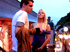 Candy Kiss shows her shaved cunt and gets penetrated deep