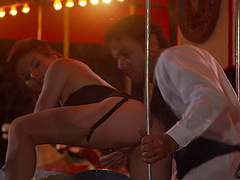 Splendid reverse cowgirl ride with his beautiful Dominica Leoni