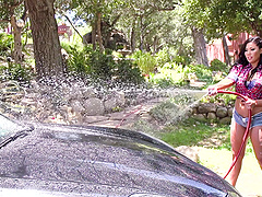 London Keyes is a hot Asian babe who wants to be covered in semen