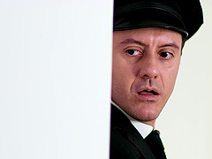 Stunning Mina Sauvage caught masturbating by a horny driver