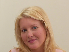 Blonde babe Barbie bends over for a butt fucking session