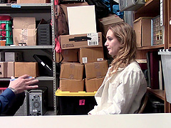 Daisy Stone strips naked for a horny man's big penis