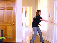 Jenna Sativa and Shyla Jennings get frisky during a lesbian game