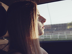 Alyce with long hair bend over taking dick hardcore