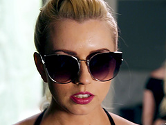 Lexi Belle and Kristen Scott enjoy a babe's tight pussy