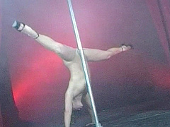 Big ass Keira stripteasing then having her anal fucked