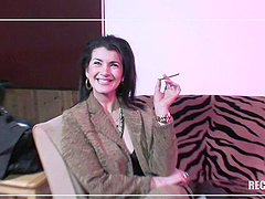 Georgina Smith is a stunning MILF craving two massive dicks