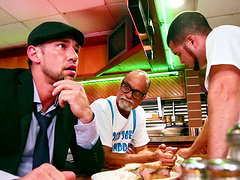 Sweet babe Sadie Pop seduces a man for a great cock ride