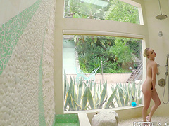 Blonde Alex Grey riding gigantic sick hardcore