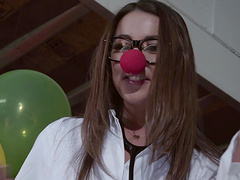 Lily Adams is a sweetheart with glasses ready for a shag