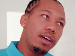 Dana DeArmond wears nice lingerie while being plowed by a black hunk