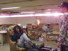 Undressing Misty Stone to dip his wiener into her juicy cunt