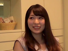 Gorgeous Japanese cutie receiving two pulsating cocks and enjoying