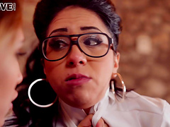 Two seductive chicks having wild steamy arousing oral action