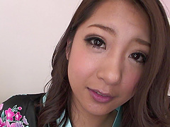 Japanese milf receiving a boner in her wet bushy private part