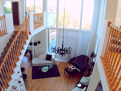 Bosomy Aidra Fox spreading and having her slippery cunt boned