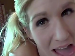 Dirty schoolgirl Jolene putting a sex toy deep in her horny cunt