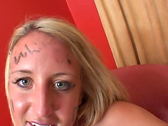 Jules enjoying a delicious wiener and having her throat fucked