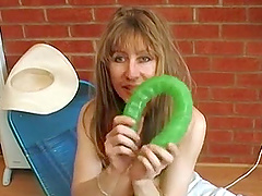 Dirty talk with Lizzy Anne who fucks her pussy with a dildo