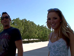 Wild fella penetrating the pierced pussy of hot Nicole Taylor