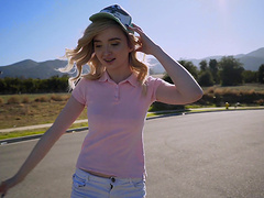 Small-titted Lexi Lore having her throbbing pussy penetrated