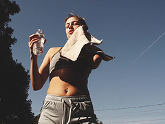 Aspen Ora gets bent over and has her throbbing pussy penetrated