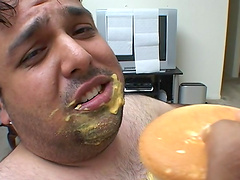 Dallas is a fat fella fucking a delicious blonde dick sucker