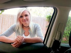 Blondie Madison Hart enjoying a fat boner in her slutty mouth