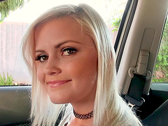 Blondie Madison Hart enjoying a fat boner in her slutty mouth