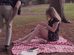 Salacious Lila Fray thrives in having a wiener in her throat